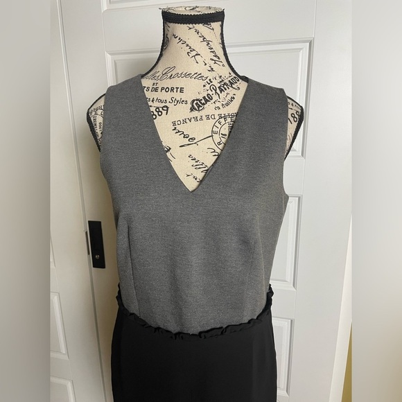 J Crew 365 Wide Leg Jumpsuit Black Gray Size 4 NWT - Picture 4 of 10